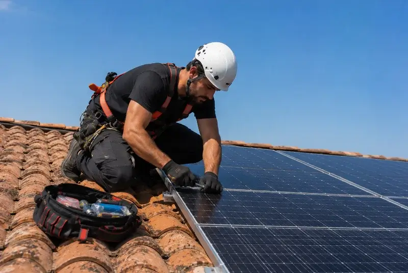 Maintenance et monitoring de panneaux solaires à Ensigné